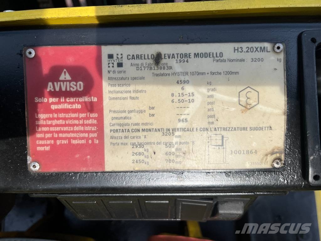 Hyster H3.20XML V-4045 EO Carrelli elevatori diesel
