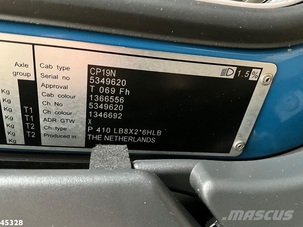 Scania P 410 8x2 Euro 6 Retarder Autotransporter met hydr Автовозы
