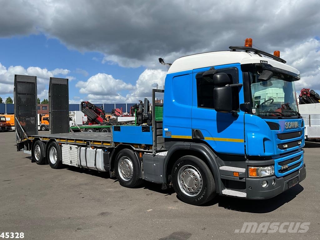 Scania P 410 8x2 Euro 6 Retarder Autotransporter met hydr Автовозы