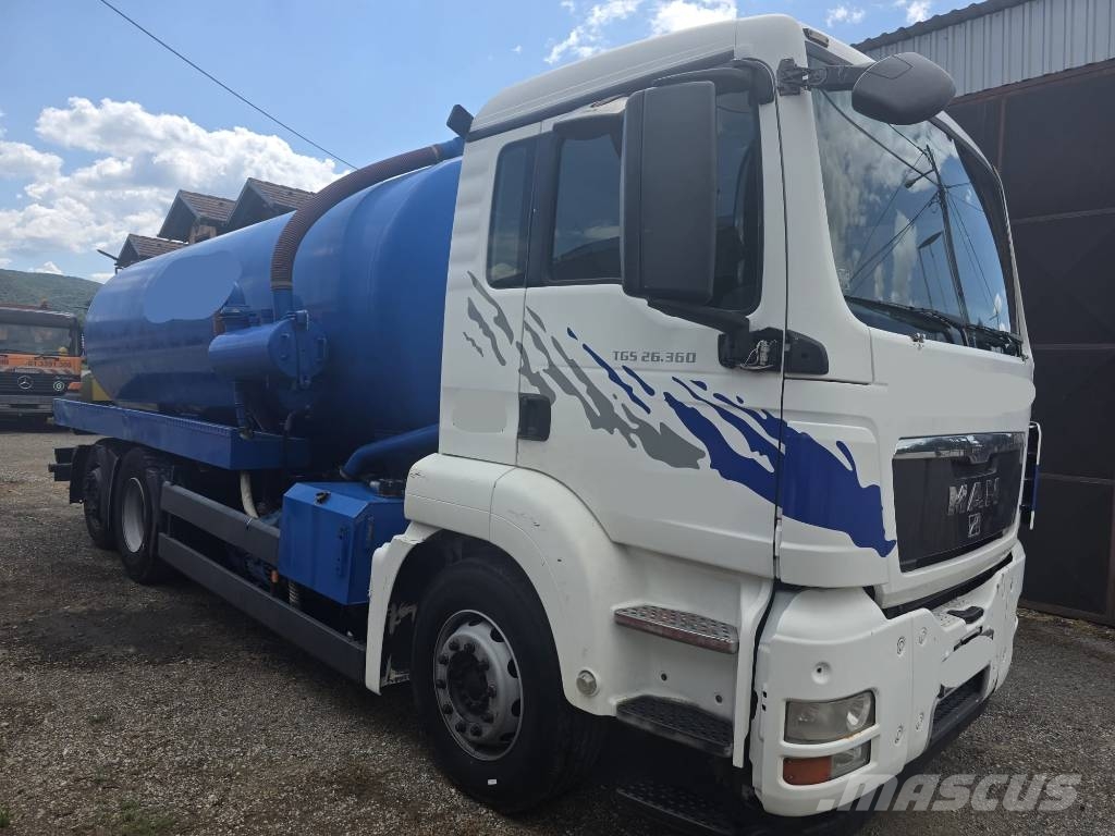 MAN TGS 26.360 6X2 VACUUM TRUCK 16m3 - LIFTING AXLE Tanker trucks