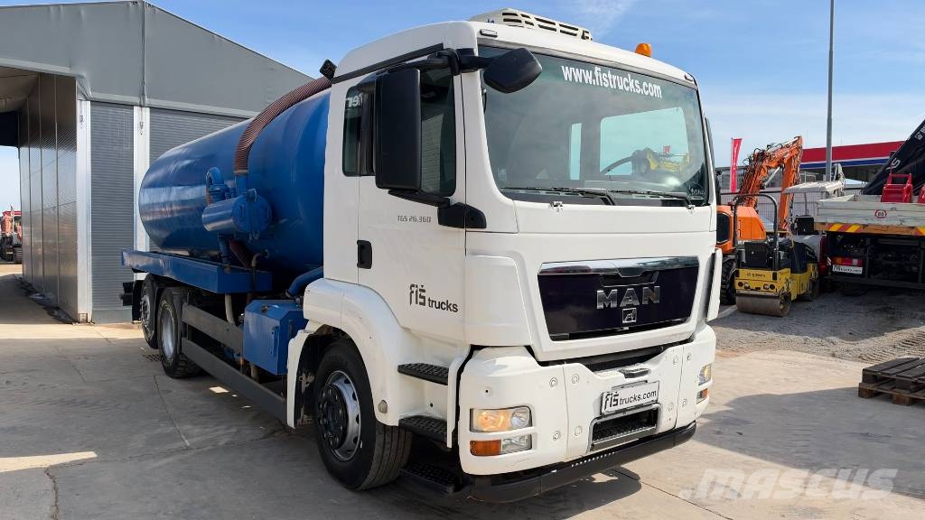 MAN TGS 26.360 6X2 VACUUM TRUCK 16m3 - LIFTING AXLE Tankwagen
