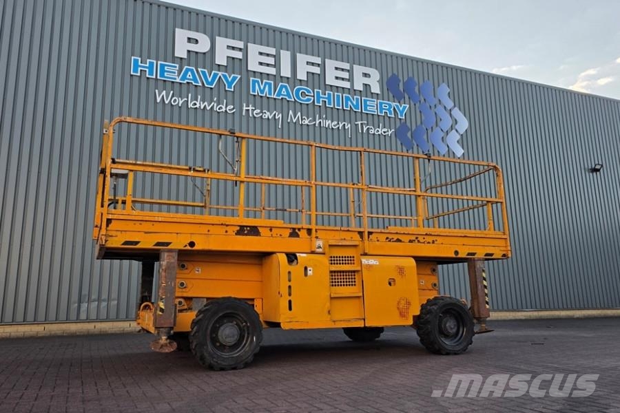 Haulotte H12SXL As-Is, Diesel, 4x4 Drive, 12m Working Heigh Scissor lifts