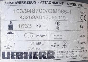 Liebherr Pince de Tri LIEBHERR GM-65 Grapples