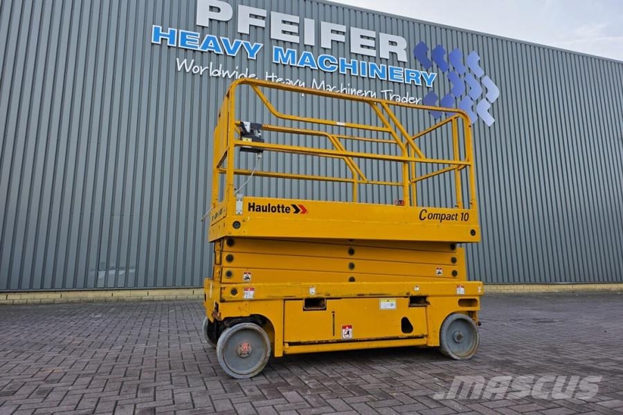 Haulotte Compact 10 Electric, 10m Working Height, 450kg Cap Scissor lifts