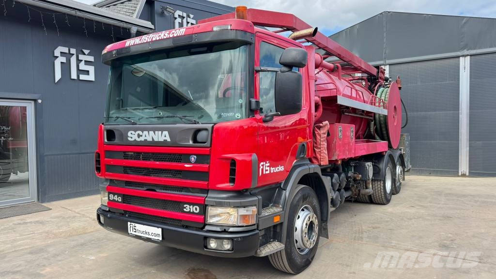 Scania P94 310 6x2 vaccum + pressure - lifting axle Camiões-cisterna