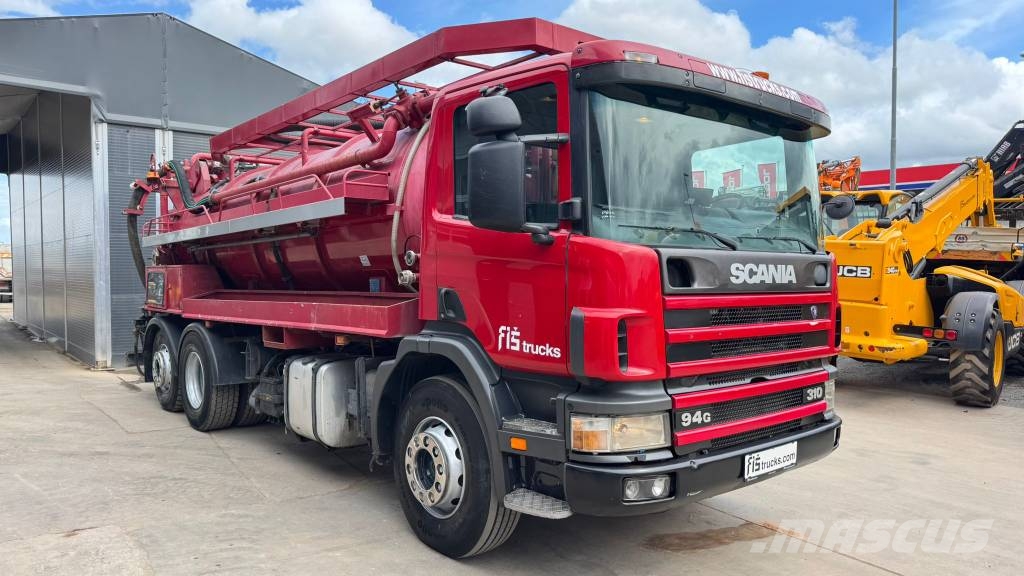 Scania P94 310 6x2 vaccum + pressure - lifting axle Camiões-cisterna