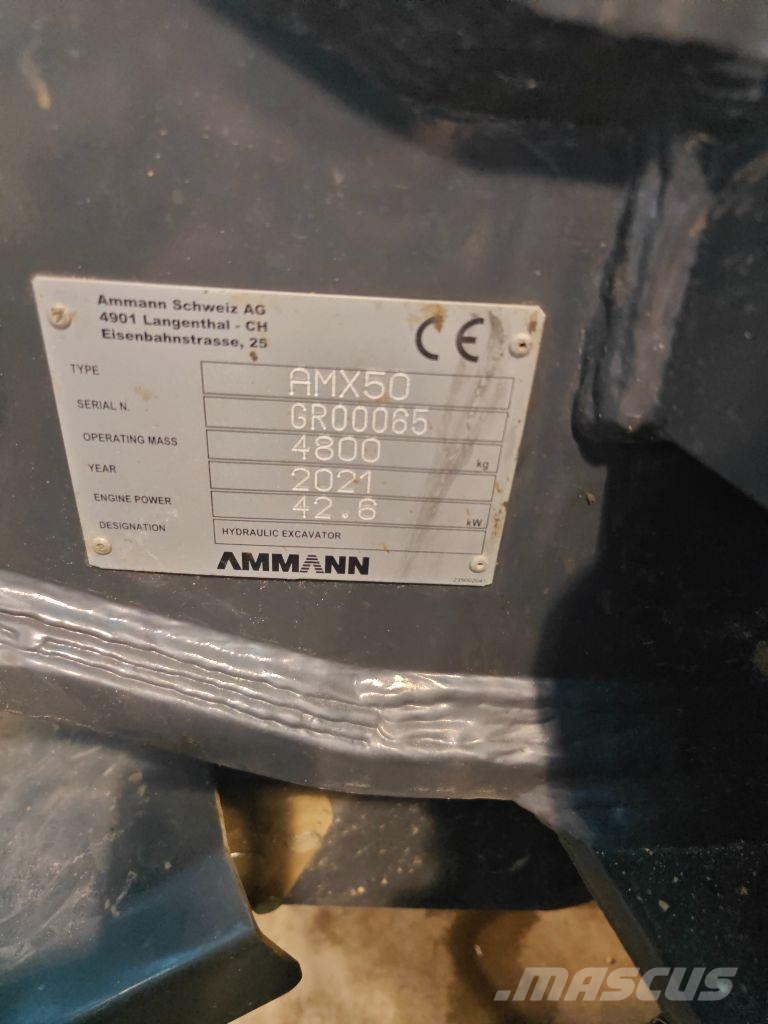 Ammann amx50 Mini bagri <7t