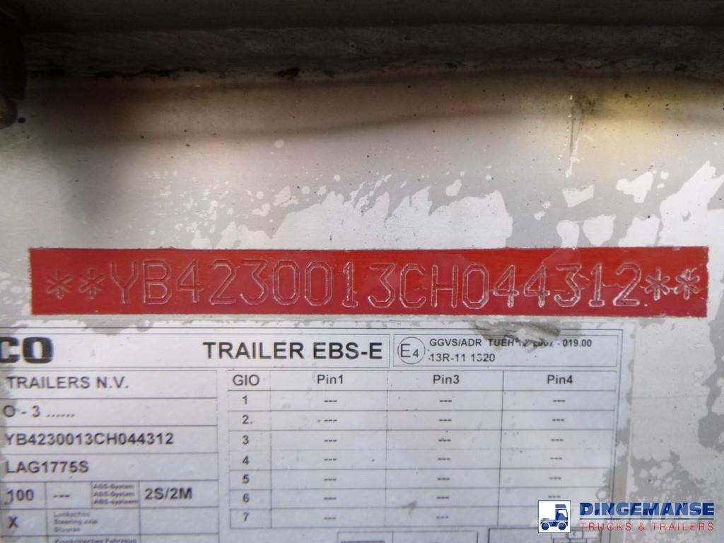 Burg Chemical tank inox L4BH 32.5 m3 / 3 comp Semirremolques cisterna