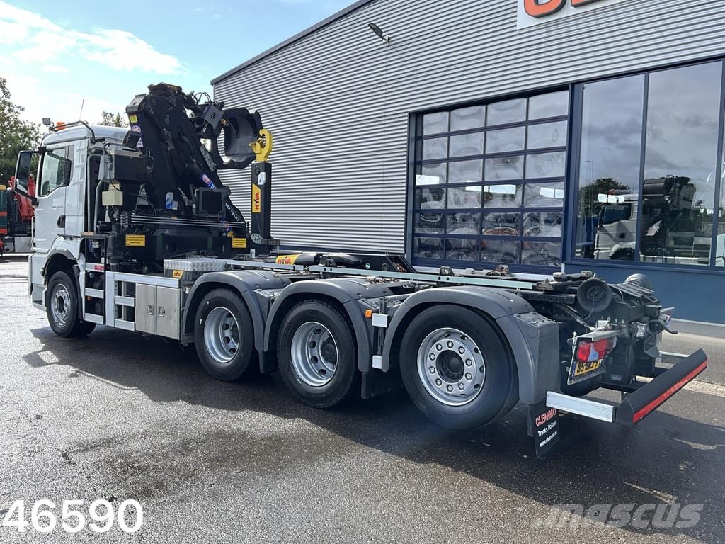 MAN TGS 35.430 8x4 HMF 19 Tonmeter Z-kraan Just 122.81 Konksliftveokid