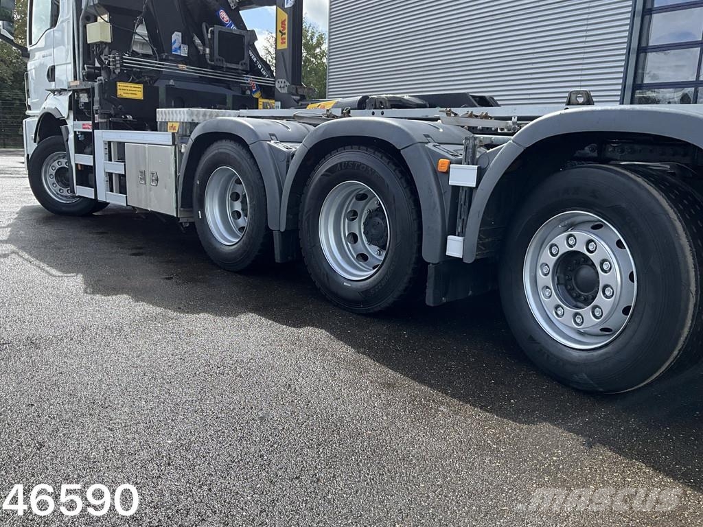 MAN TGS 35.430 8x4 HMF 19 Tonmeter Z-kraan Just 122.81 Konksliftveokid