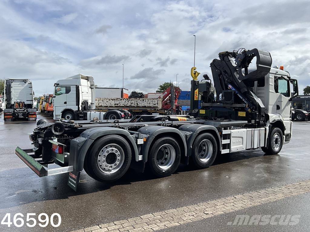 MAN TGS 35.430 8x4 HMF 19 Tonmeter Z-kraan Just 122.81 Konksliftveokid