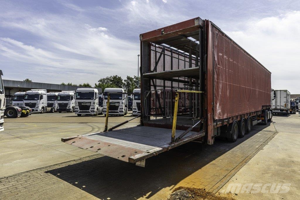Lecitrailer CUELLO CISNE 3E-RD+DOUBLE ETAGE+DHOLLANDIA 2TON Curtainsiderauflieger