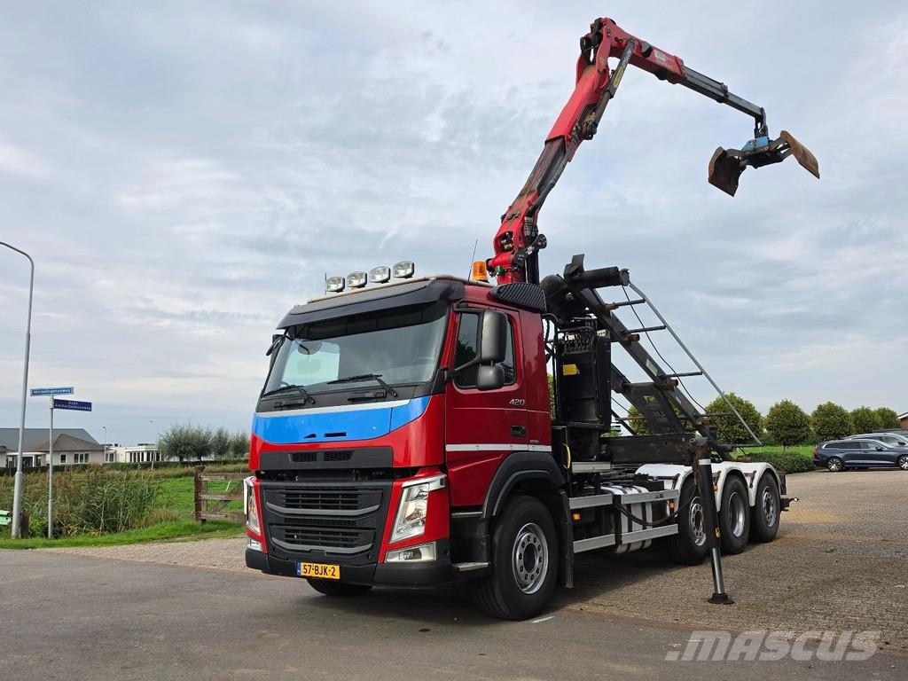 Volvo FM 420 8x2- Z-CRANE/REMOTE CONTROL!! ZERO EMISSION Camiones elevadores de gancho