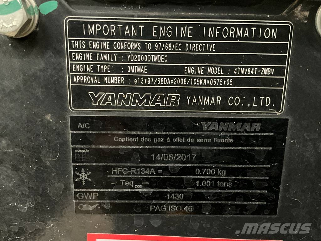 Yanmar Vio 57-6 A حفارات صغيرة أقل من 7 طن (حفارات صغيرة)