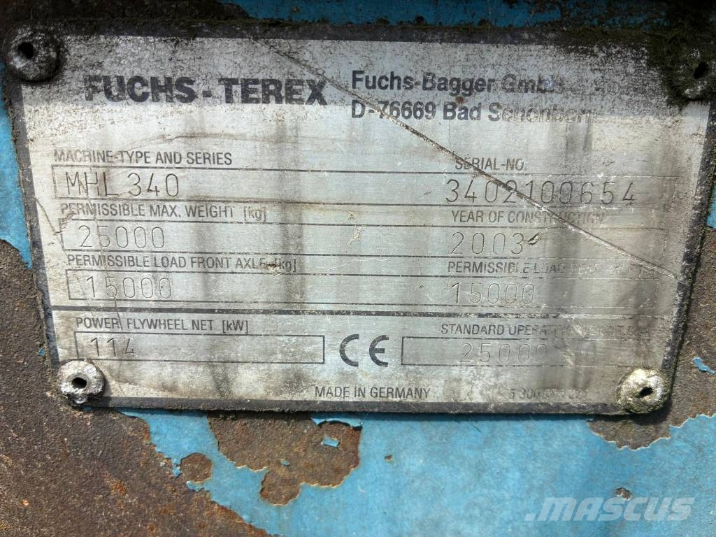 Fuchs MHL 340 Materialumschlag