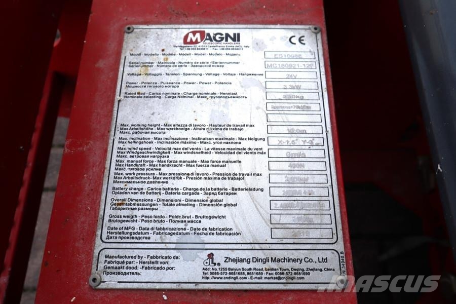 Magni ES1008E Valid inspection, *Guarantee!, Electric, 1 Makasli platformlar