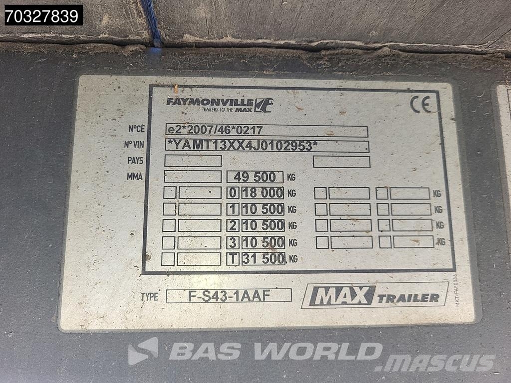 Faymonville MAX 100 Steering Axle Ramps نصف مقطورة مسطحة منخفضة