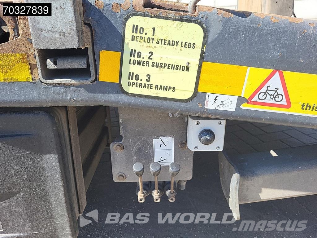Faymonville MAX 100 Steering Axle Ramps نصف مقطورة مسطحة منخفضة