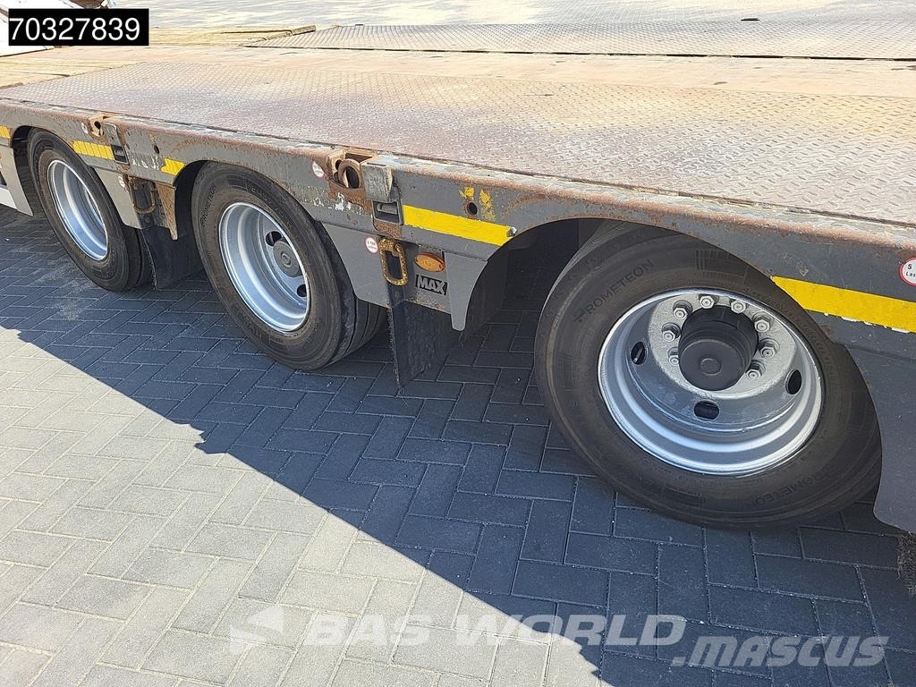 Faymonville MAX 100 Steering Axle Ramps نصف مقطورة مسطحة منخفضة