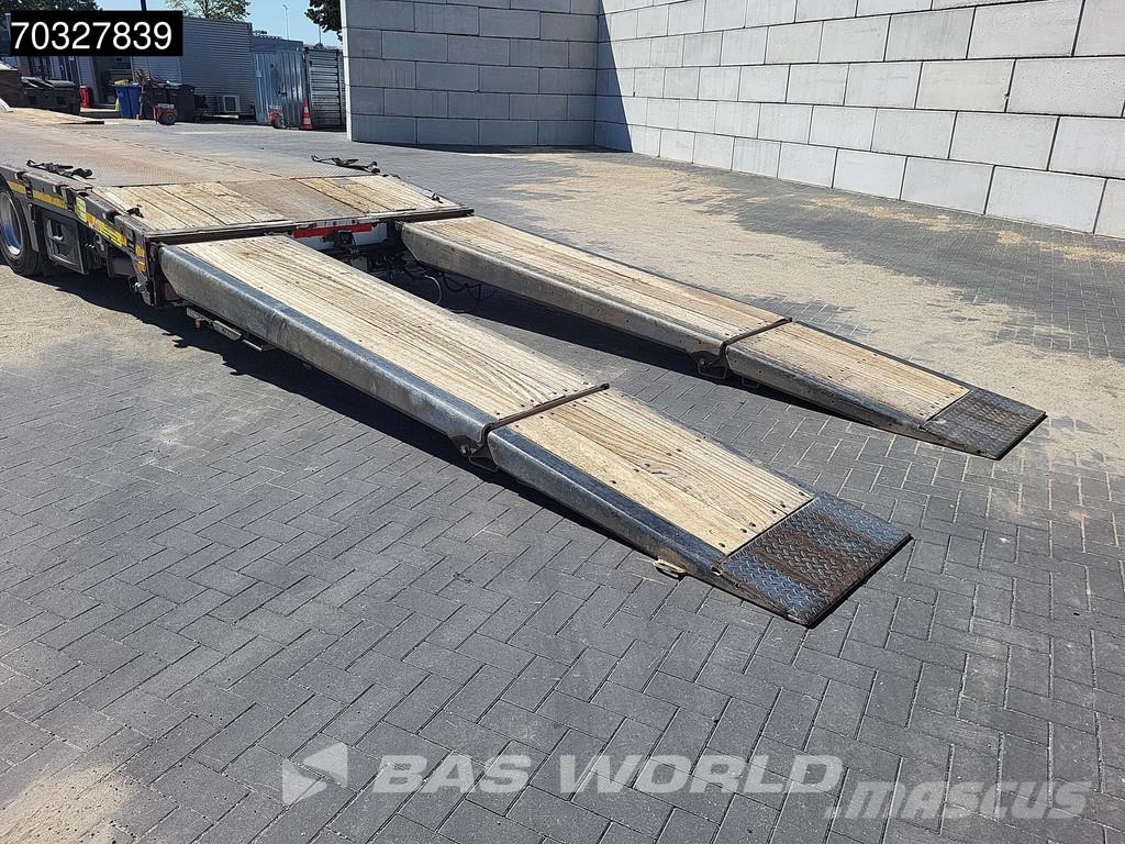 Faymonville MAX 100 Steering Axle Ramps نصف مقطورة مسطحة منخفضة