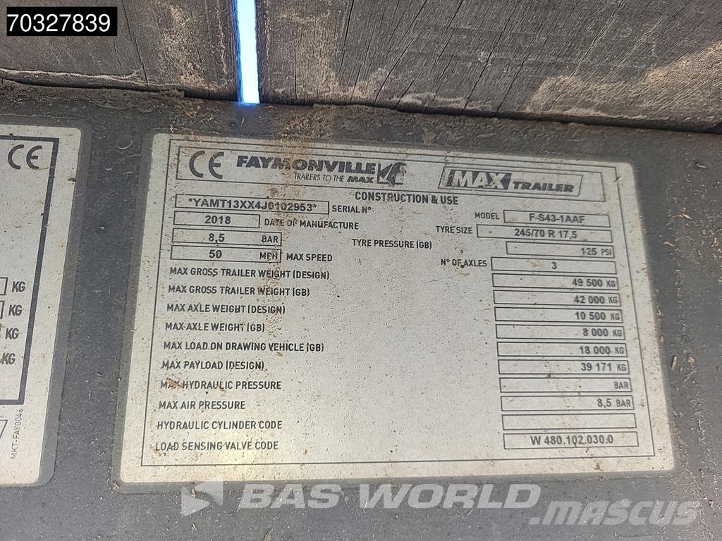 Faymonville MAX 100 Steering Axle Ramps نصف مقطورة مسطحة منخفضة