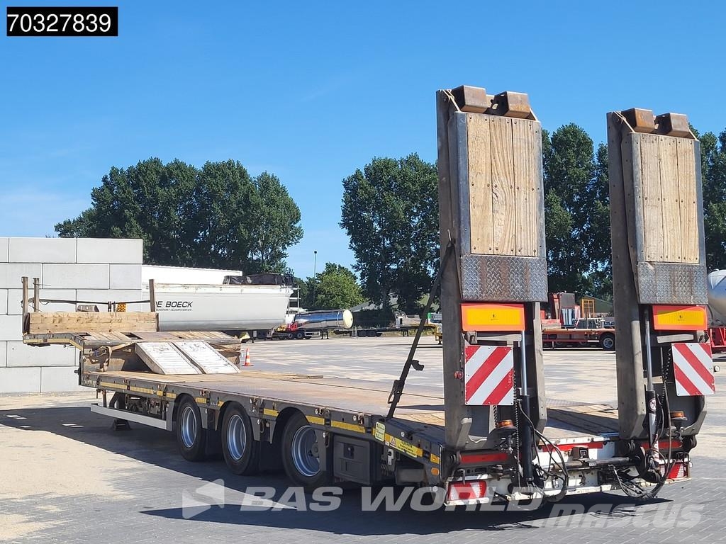 Faymonville MAX 100 Steering Axle Ramps نصف مقطورة مسطحة منخفضة