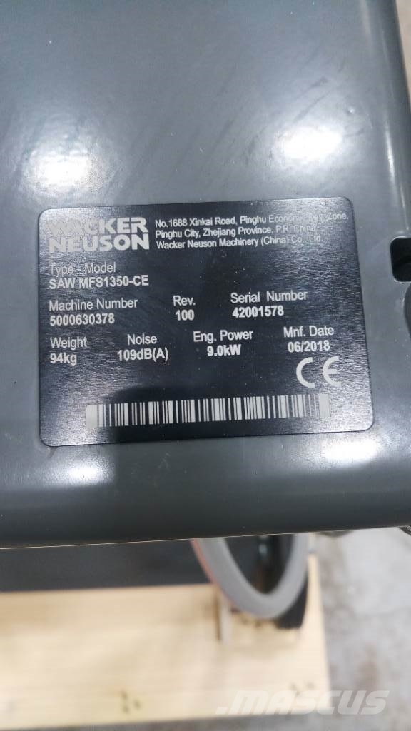 Wacker Neuson MFS1350 - CE Piły do skał i betonu