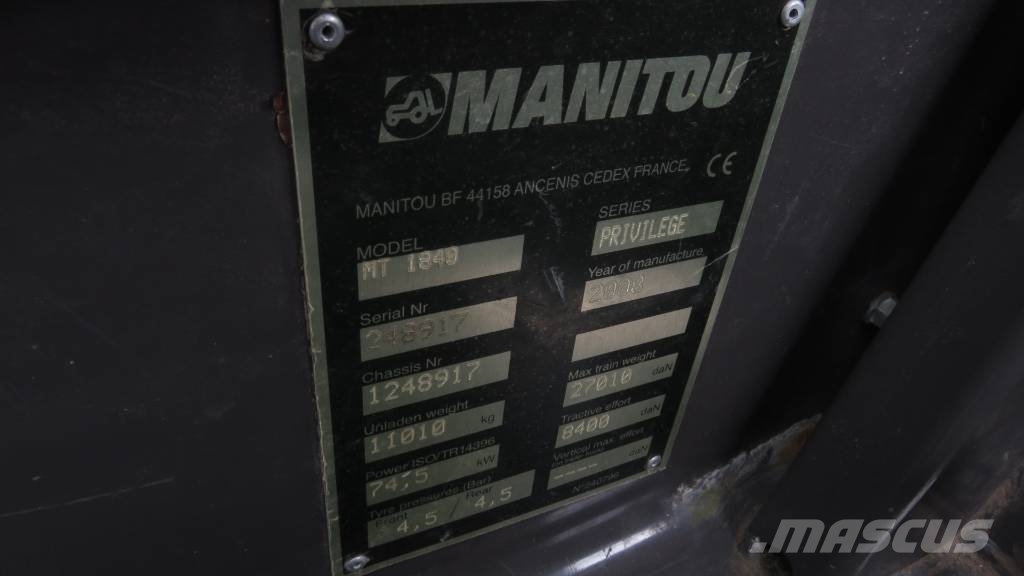 Manitou MT 1840 Telescopic handlers