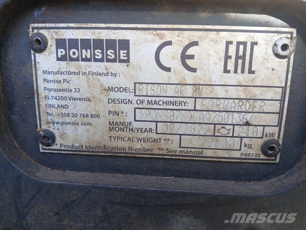 Ponsse Bison フォワーダー