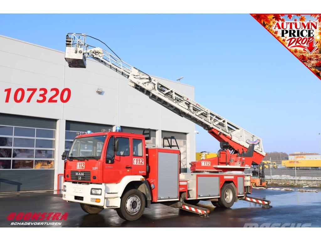 MAN LE 280 Magirus Hubarbeitsbühne Feuerwehr 25m Rettu Fire trucks