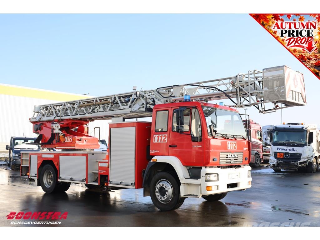MAN LE 280 Magirus Hubarbeitsbühne Feuerwehr 25m Rettu Fire trucks