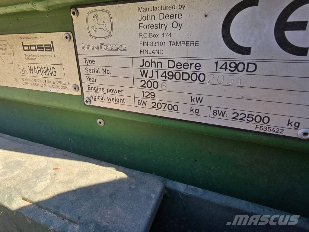 John Deere 1490 D Skotare