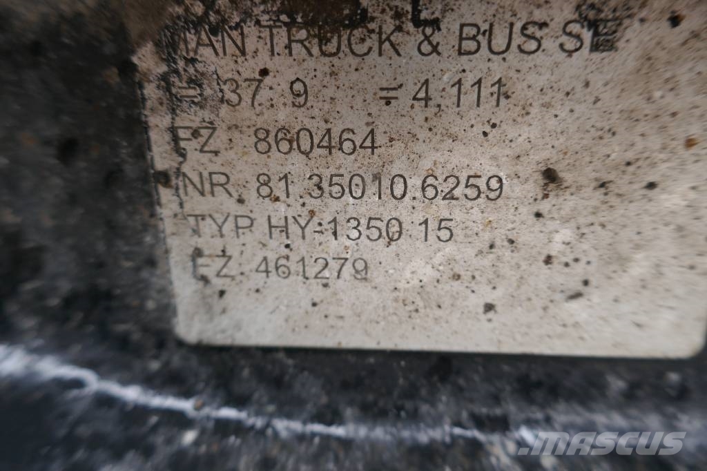 MAN TGS 26.360 Bakaxel, 81.35010.6259 Axles