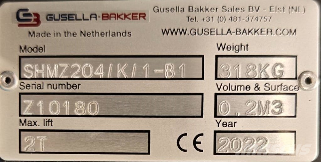  Gusella Bakker SHMZ204/K/1-B1 Grijpers