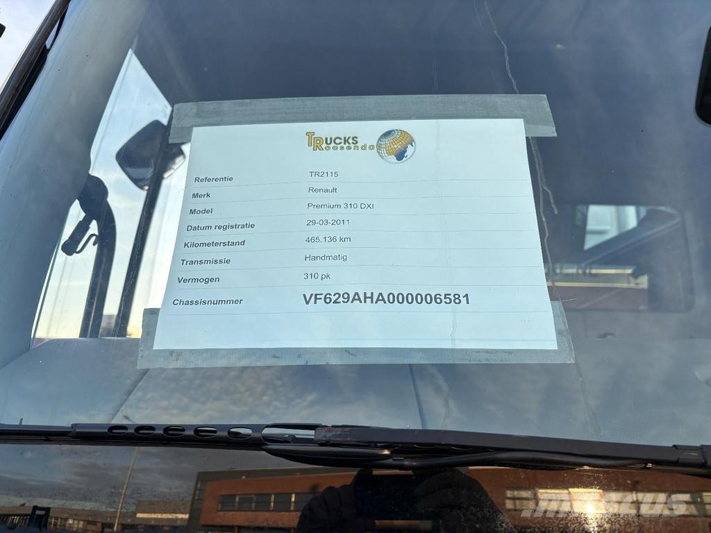 Renault Premium 310 DXI + HIAB 122 B---3X EXT. + REMOTE + Grúas todo terreno
