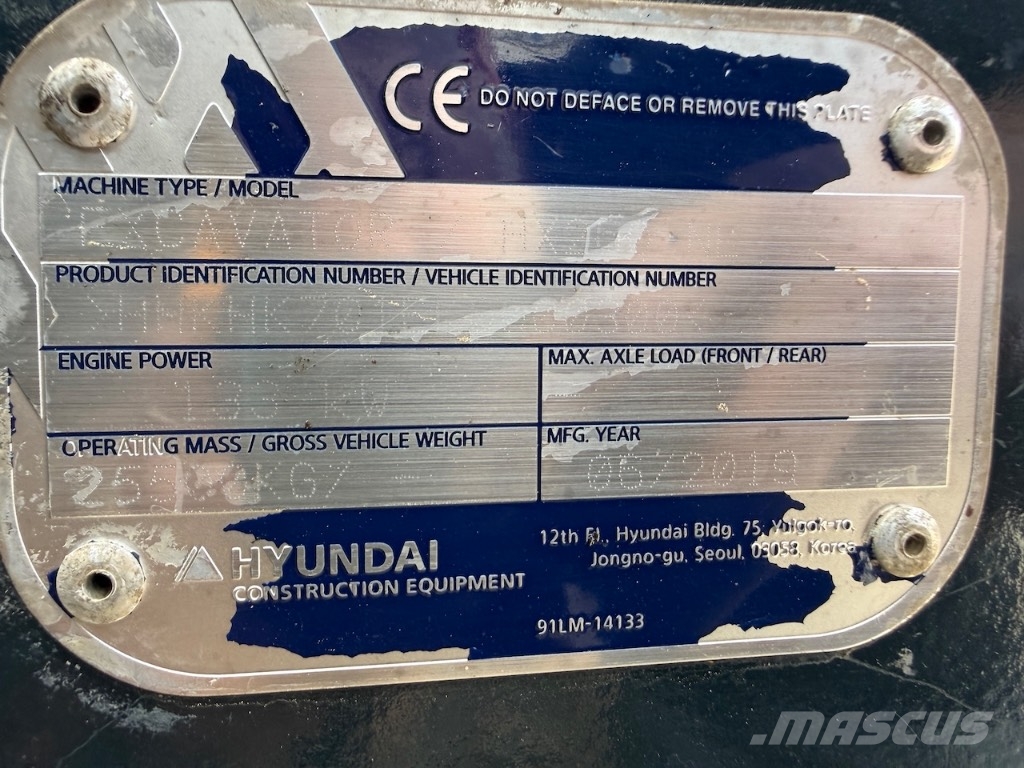 Hyundai HX 260 NL - HX 260 L - HX 220 L - HX 300 L Bagri goseničarji
