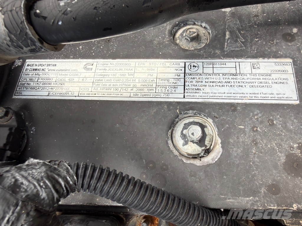 Hyundai HX 260 NL - HX 260 L - HX 220 L - HX 300 L Bagri goseničarji
