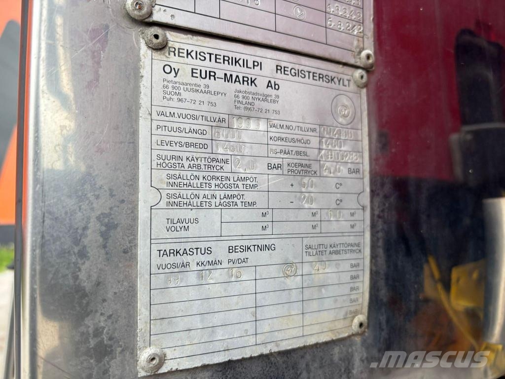 Scania P114 380 ADR / Stainless steel / EUR MARK Paine-/imuautot