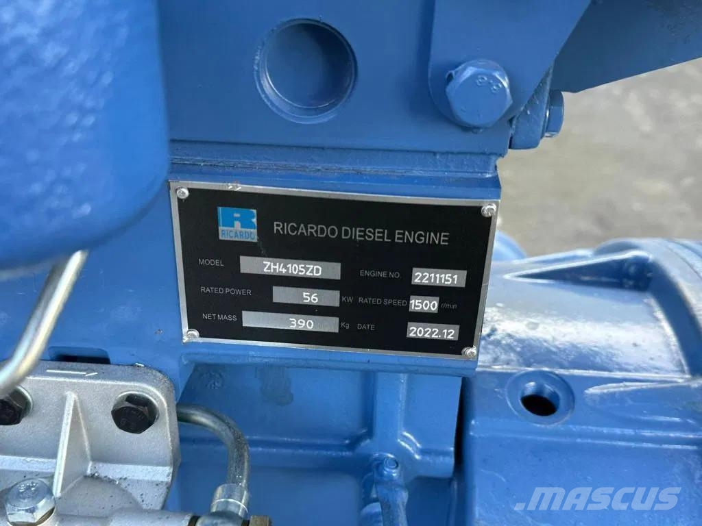 Ricardo 50 KVA (40KW) Generator 3 Phase 50HZ 400V New Unus Γεννήτριες ντίζελ