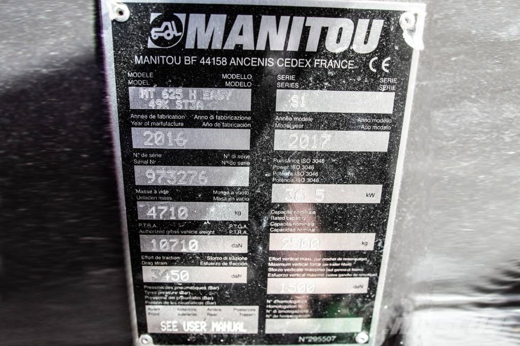 Manitou MT 625 H Easy Τηλεσκοπικοί ανυψωτές