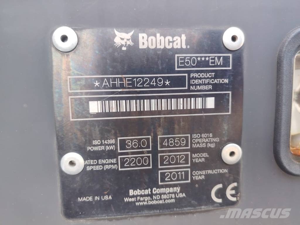 Bobcat E 50 EM حفارات صغيرة أقل من 7 طن (حفارات صغيرة)