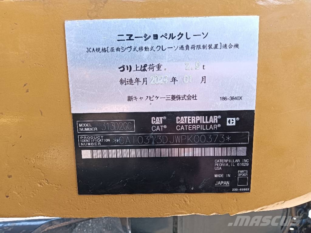 CAT 313 D Crawler excavators