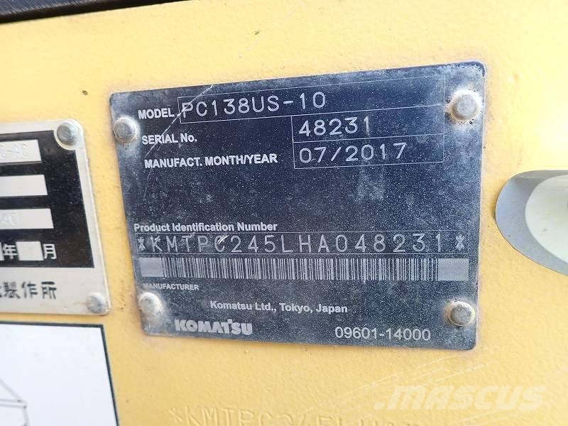 PC PC138US‑10 حفارات زحافة