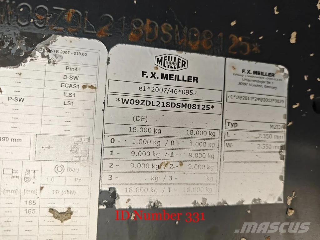 Meiller MZDA 3 Seitenkipper Kipper
