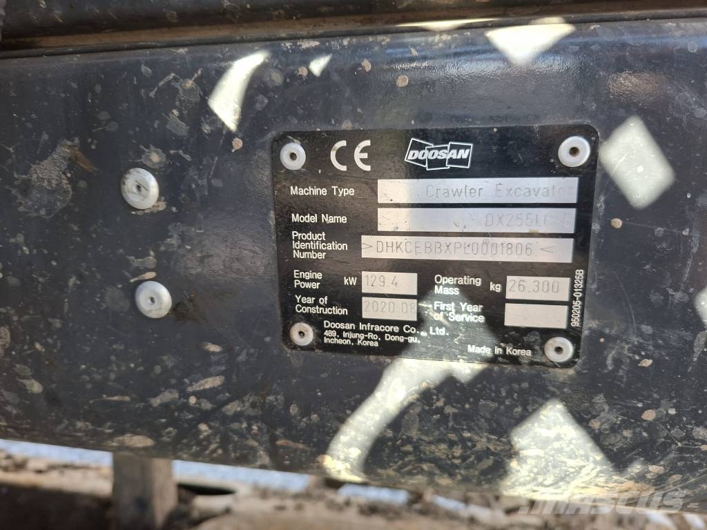 Doosan DX 255 LC-5 Koparki gąsienicowe