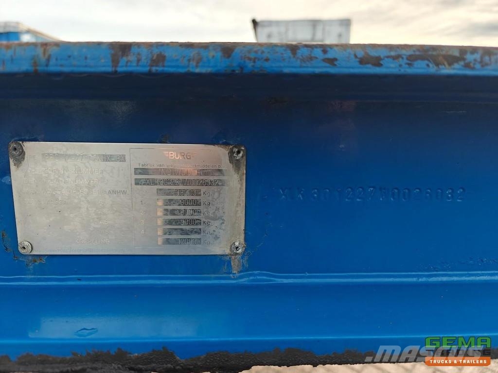 Burg BPO 12 27 CZXHX BX 20/30/40FT Fixed - BPW Axles - Containerchassis Semitrailere