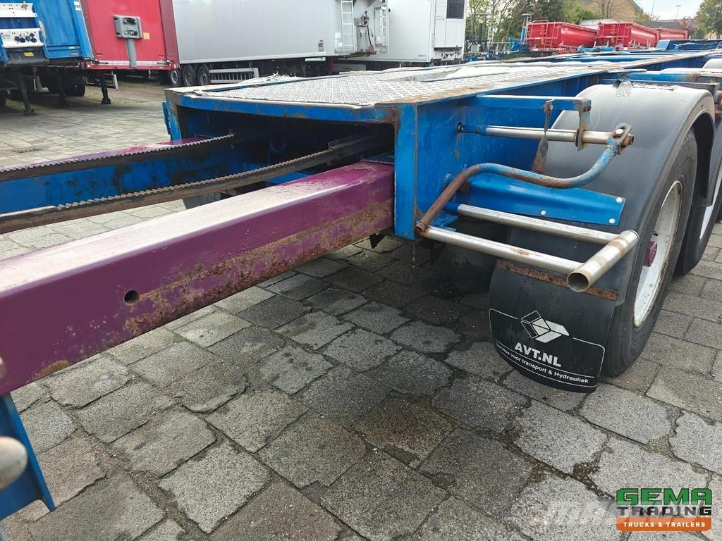 Burg BPO 12 27 CZXHX BX 20/30/40FT Fixed - BPW Axles - Containerchassis Semitrailere