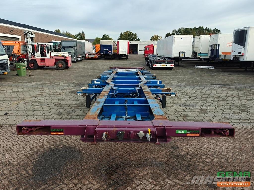 Burg BPO 12 27 CZXHX BX 20/30/40FT Fixed - BPW Axles - Containerchassis Semitrailere