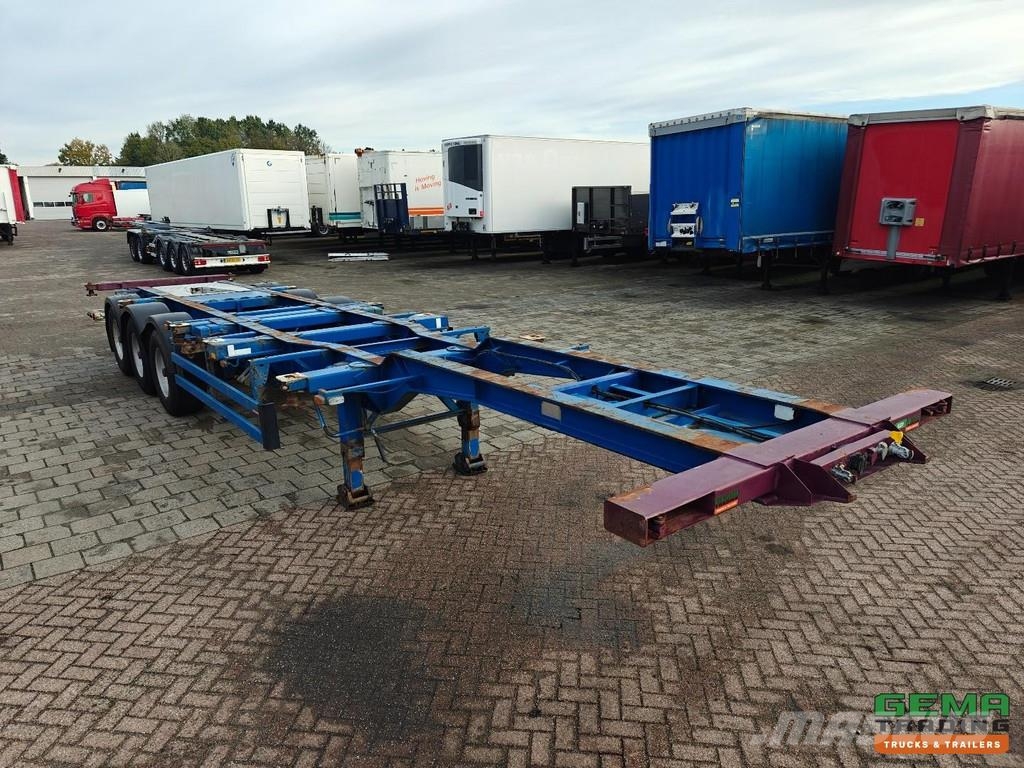Burg BPO 12 27 CZXHX BX 20/30/40FT Fixed - BPW Axles - Containerchassis Semitrailere