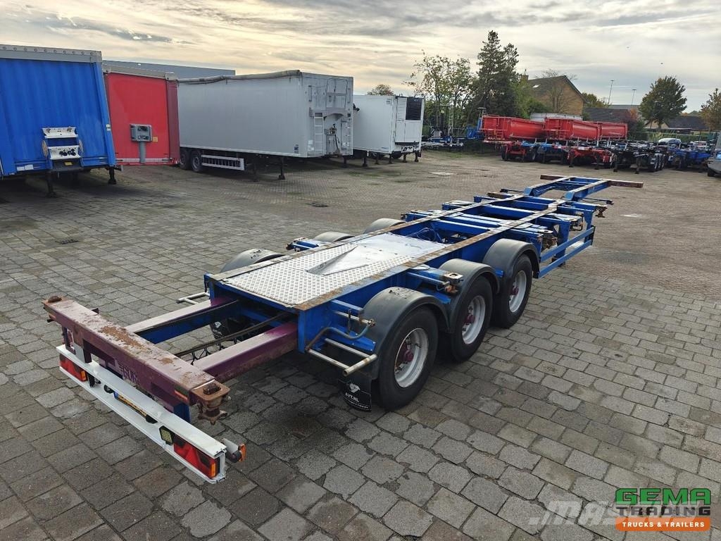 Burg BPO 12 27 CZXHX BX 20/30/40FT Fixed - BPW Axles - Containerchassis Semitrailere